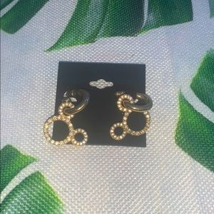 90s Gold Disney Mickey Minnie Mouse Earrings